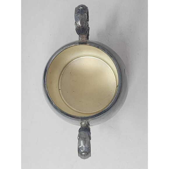 Vintage William Rogers Spring Flower 2032 Silver-Plated Creamer & Sugar Bowl Set - Picture 12 of 16